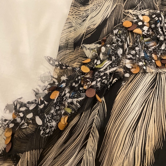 DVF top feathers and palms - Picture 3 of 4